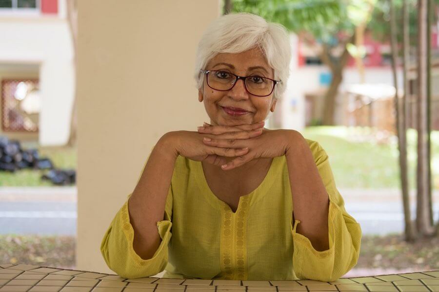 Happy smiling older woman